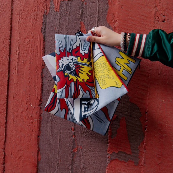 Roy Lichtenstein Whaam! set of 3 zip pockets